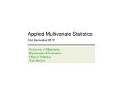 Applied Multivariate Statistics