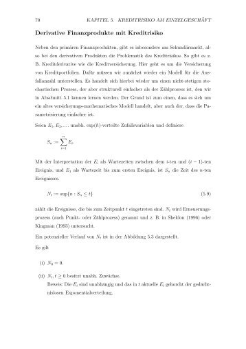 Derivative Finanzprodukte mit Kreditrisiko