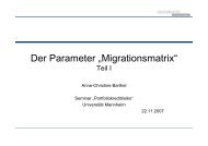 Migrationsmatrix I - Universität Mannheim