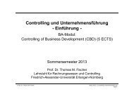 Controlling - Lehrstuhl für Rechnungswesen und Controlling, Prof ...