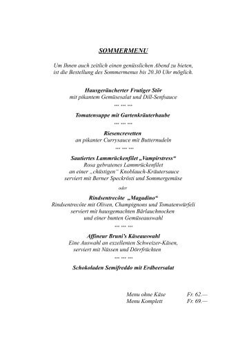 SOMMERMENU