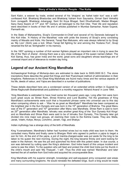 THE ASSOCIATION OF MANDHATA SAMAJ UK - Mandhata Global