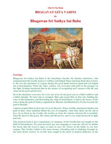 Bhagawan Sri Sathya Sai Baba - Mandhata Global