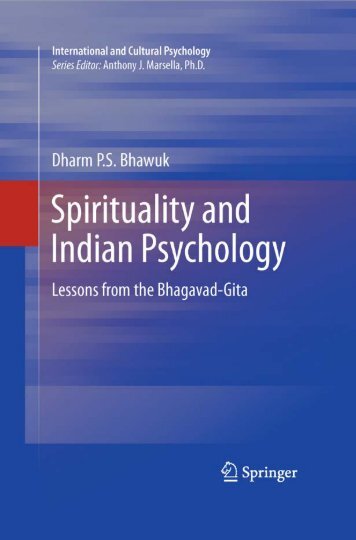 Spirituality and Indian Psychology: Lessons from ... - Mandhata Global