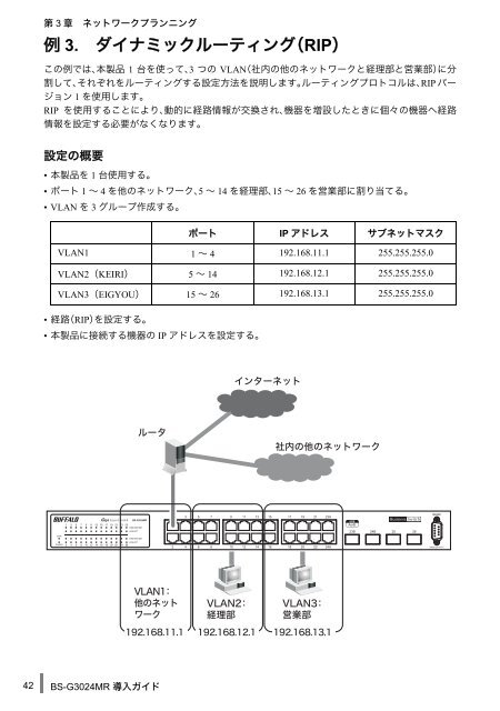 BS-G3024MR 導入ガイド - バッファロー