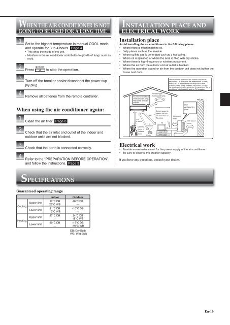 SPLIT-TYPE AIR CONDITIONERS - Air Tech