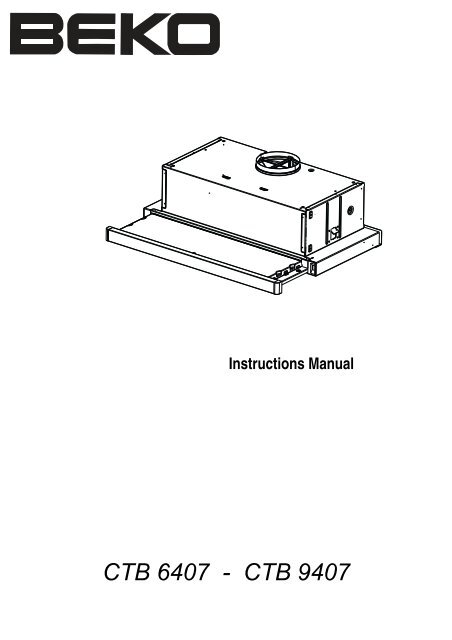 CTB 6407 - CTB 9407 - Beko