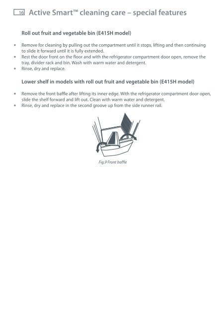 E521TRT3 Operating Instructions - Appliances Online