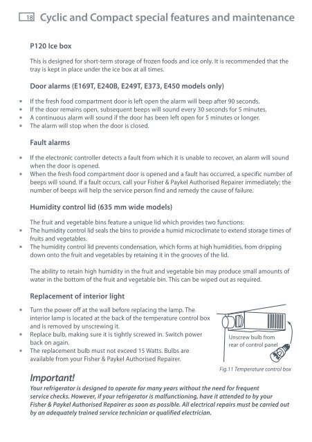 E521TRT3 Operating Instructions - Appliances Online