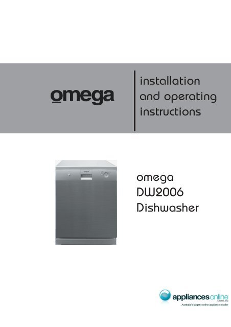 Omega dishwashers sales