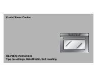 Bedienungsanleitung – Einstelltipps Combi Steam Cooker ...