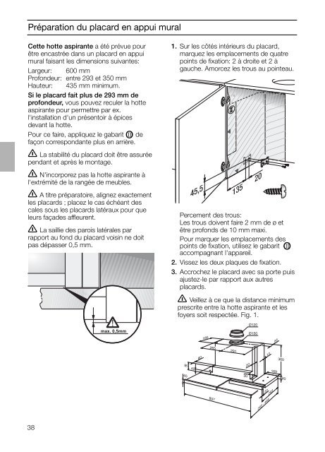 DHI 945 F / DHI 955 F - Keukenloods