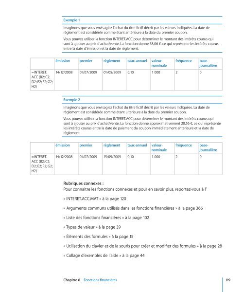 iWork Guide de l'utilisateur des formules et des ... - Support - Apple