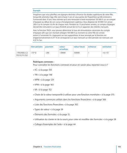 iWork Guide de l'utilisateur des formules et des ... - Support - Apple