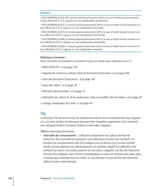 iWork Guide de l'utilisateur des formules et des ... - Support - Apple