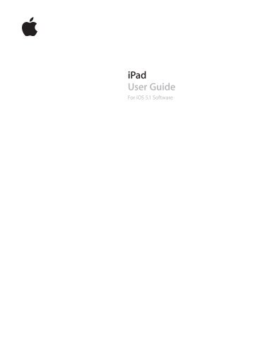 iPad User Guide (For iOS 5.1 Software) - Support - Apple