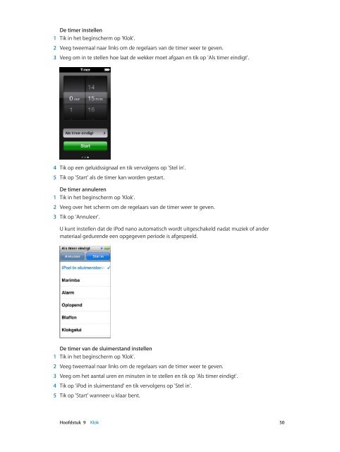 iPod nano Gebruikershandleiding - Support - Apple