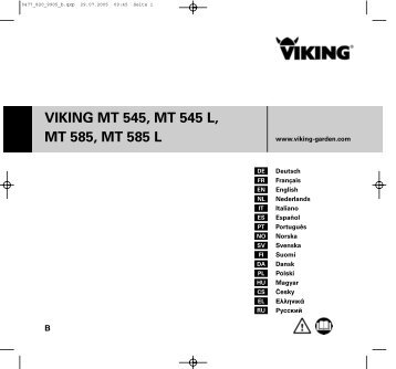 viking mt 545, mt 545 l, mt 585, mt 585 l