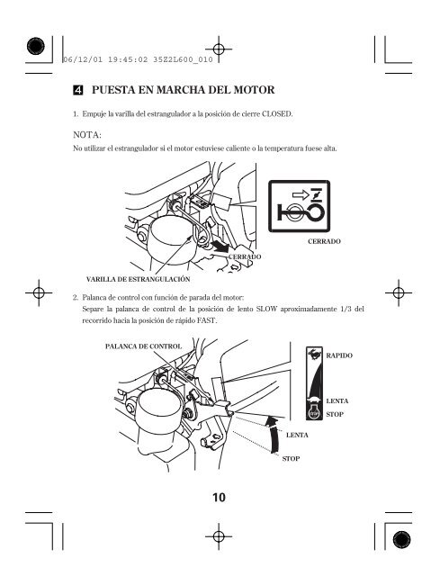 manual del propietario gc135e ? gc160e