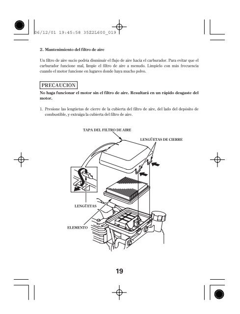 manual del propietario gc135e ? gc160e