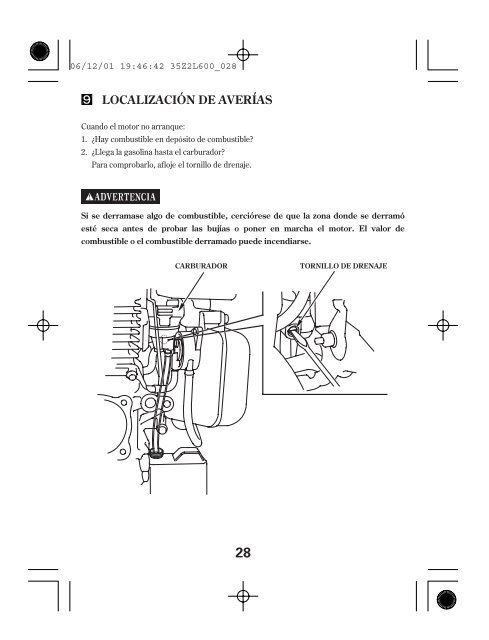 manual del propietario gc135e ? gc160e