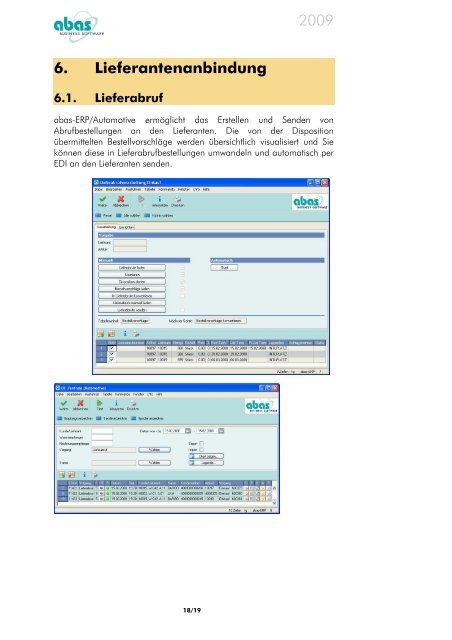 4.2. EDL-/LLZ-Abwicklung/ Konsignationslager - ABAS Software AG