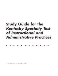Study Guide for the Kentucky Specialty Test of ... - Digital River