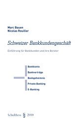 Schweizer Bankkundengeschäft - marc bauen