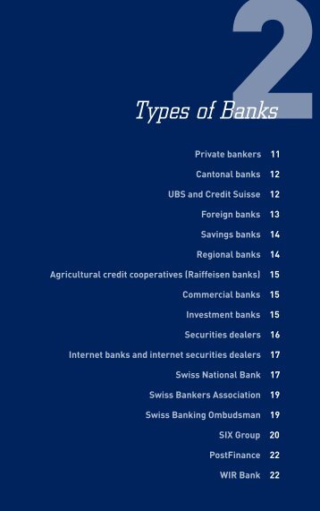 Types of Banks - marc bauen