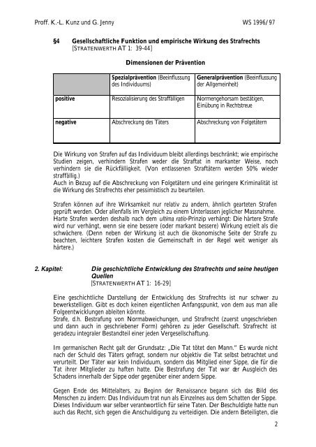 Vorlesung Strafrecht Allg. Teil I WS 1996/97 - Studentenverbindung ...