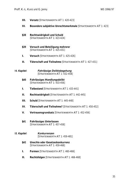 Vorlesung Strafrecht Allg. Teil I WS 1996/97 - Studentenverbindung ...