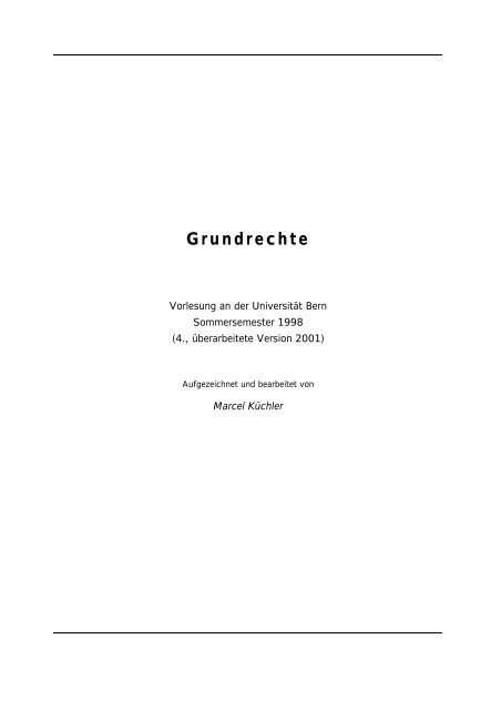 Grundrechte - Marcel Küchler