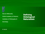 Physicalism & naturalism - Miłkowski, Marcin