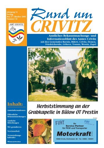 âRund um Crivitzâ 2006 - Amt Crivitz