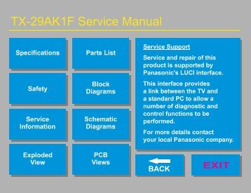 TX-29AK1F Service Manual