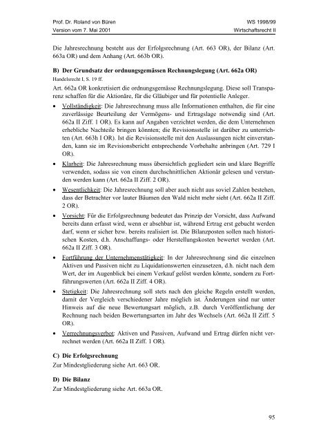 Wirtschaftsrecht II - Studentenverbindung Concordia Bern