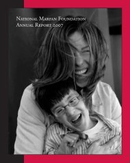 NATIonAL MARFAn FounDATIon AnnuAL REpoRT 2007