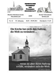 18.30 Uhr Heilige Messe Heusweiler - Pfarrgemeinden Mariä ...