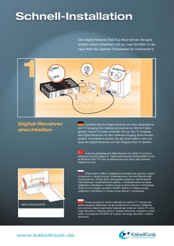 1 Digital-Receiver anschließen - KabelKiosk