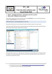 Créer des tests unitaires avec Visual Studio 2010