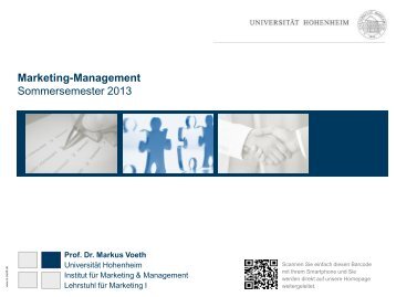 Marketing-Management Sommersemester 2013 - Lehrstuhl für ...