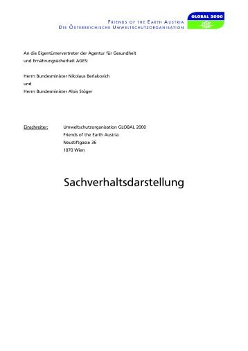 Sachverhaltsdarstellung - Marktcheck.at