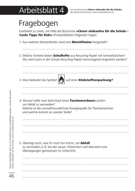 zum Download - Clever einkaufen für die Schule