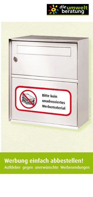 Werbung Einfach Abbestellen Umweltberatung