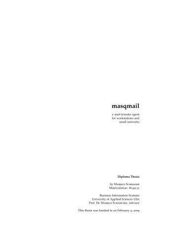 masqmail - marmaro