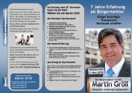 Flyer: Transparenz und Bürgerbeteiligung - Bürgermeisterkandidat ...