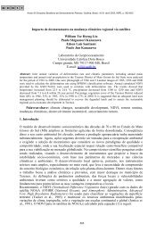 Impacto de desmatamento na mudança climática ... - marte:80 - Inpe