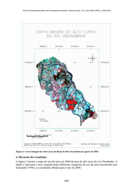 Análise temporal do uso da terra e cobertura vegetal do alto ... - Inpe