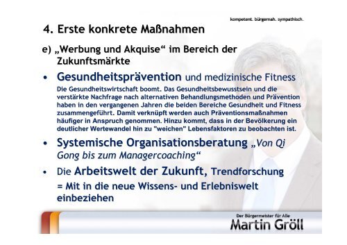 Präsentation - Bürgermeisterkandidat Martin Gröll