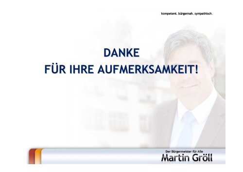 Präsentation - Bürgermeisterkandidat Martin Gröll